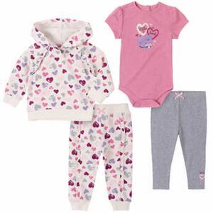 Kids Headquarters Infant 4-piece Set, Hearts